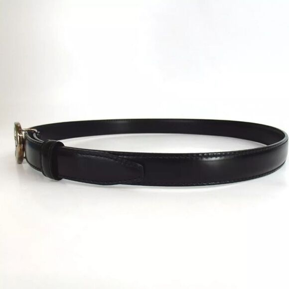 Authentic GUCCI 036.2194.0980.5 Interlocking Small GG 70/28 Leather Belt [Used] main image 8